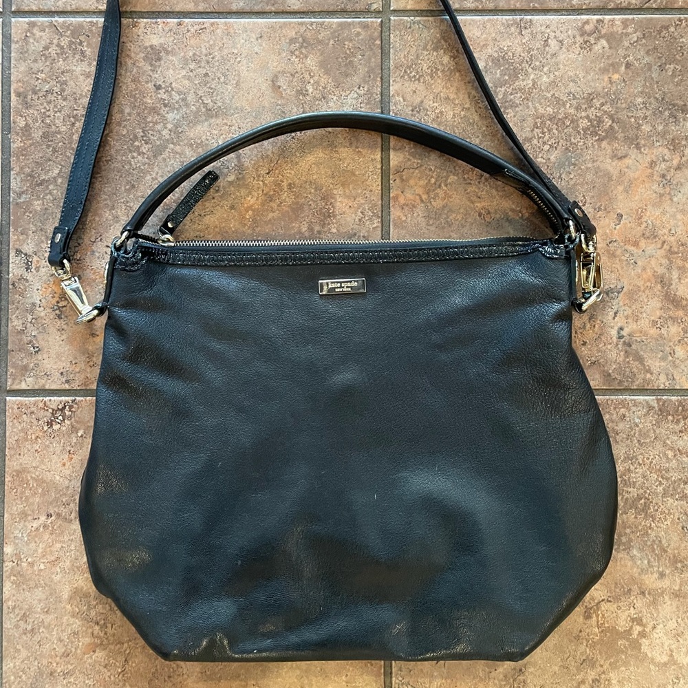 Kate spade black leather